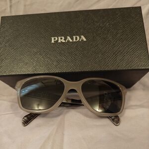 Prada Taupe Sunglasses with Black Accents